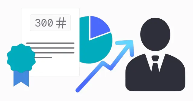 Image représentant un bon de souscriptions d’actions, un décisionnaire et au centre des graphiques qui symbolisent les effets de la mise en place de BSPCE